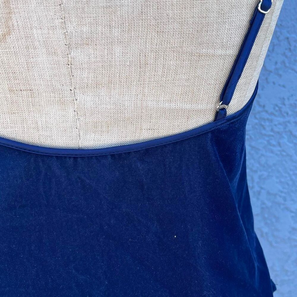 Victoria's Secret Blue Velvet Camisole XS Tank top Sexy - Picture 8 of 8
